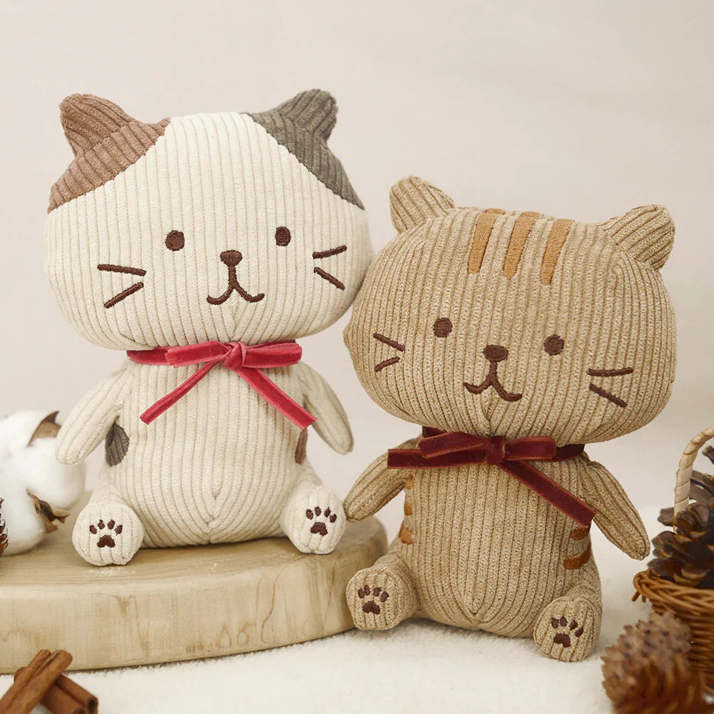 Hapins Corduroy Plush Calio Cat