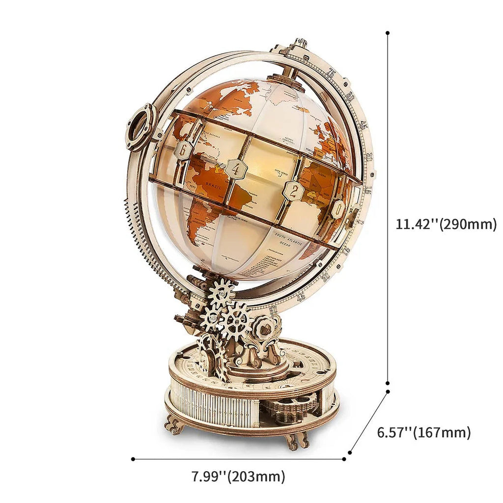 Robotime ROKR 3D Wooden Puzzle Luminous Globe