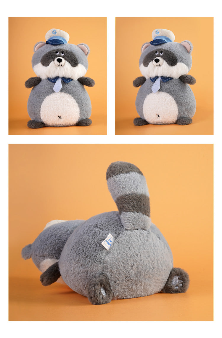 Glee Beanx  – Chubby Series Plush - Officer Nimo the Raccoon 22cm