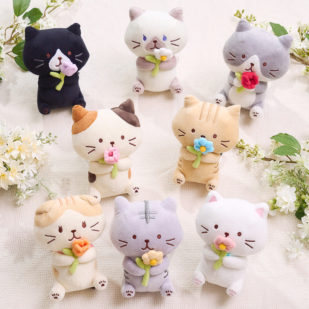 Hapins Flower Kitten Plush Chartreux Cat