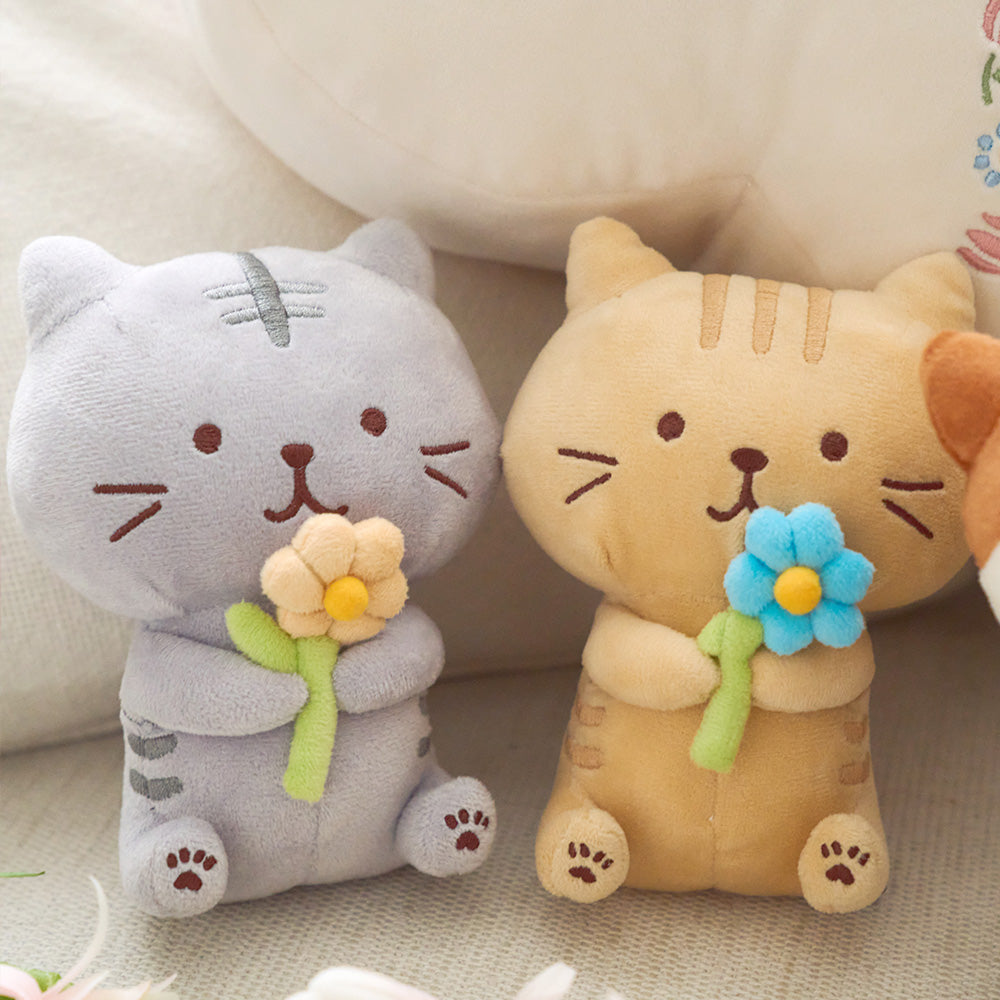 Hapins Flower Kitten Plush Chartreux Cat