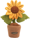 Plushwoods Sunflower Plant Plush with pot 25cm