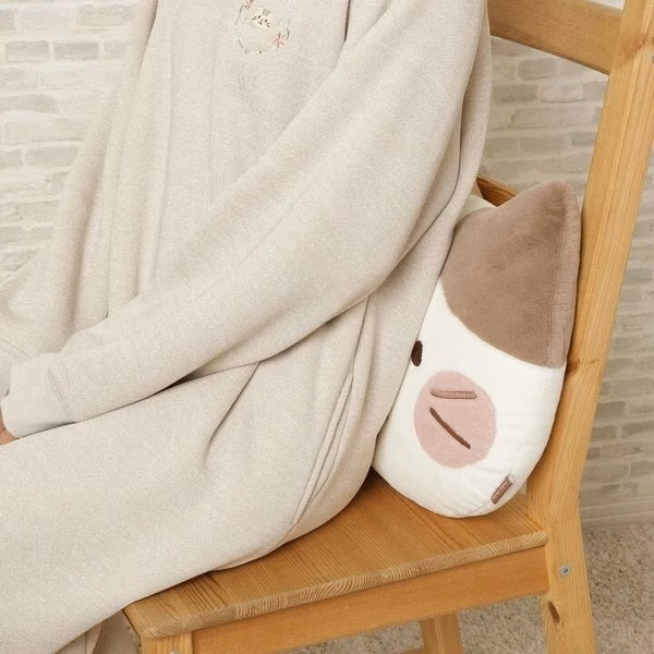 Hapins Blushing Lucky Cat Ginger Cat Cushion