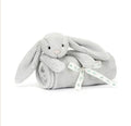 Jellycat Blankie Bashful Silver Bunny 56cm