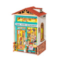 Robotime Rolife 3D DIY Wooden Puzzle Free Time Bookshop Miniature Dollhouse Kit DS008