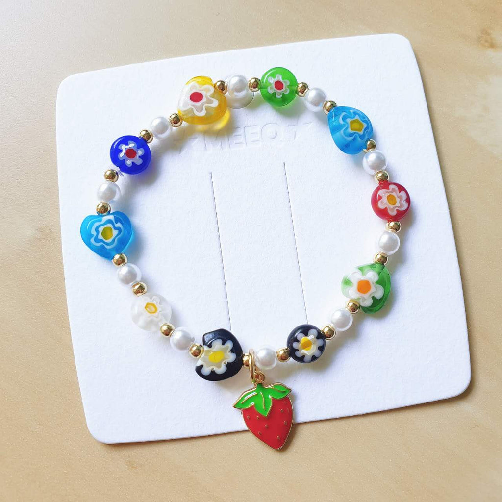 Luninana Bracelet - Strawberry Floral Bracelet LL004