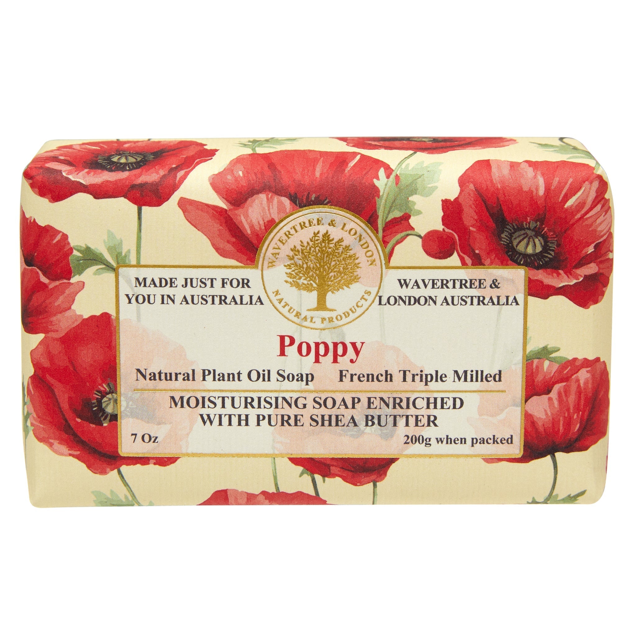 Wavertree & London Poppy Soap Bar 200g