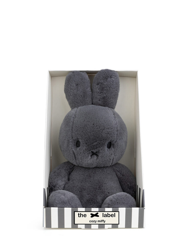 Miffy & Friends Cozy Miffy in Giftbox Grey 23cm