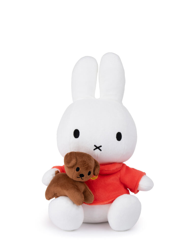 Miffy & Friends Miffy with Snuffy sitting 33cm