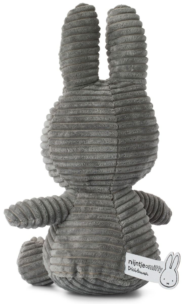 Miffy & Friends Miffy (ECO) Corduroy Grey 23cm