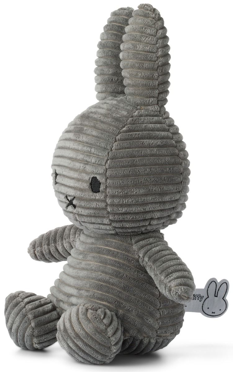 Miffy & Friends Miffy (ECO) Corduroy Grey 23cm