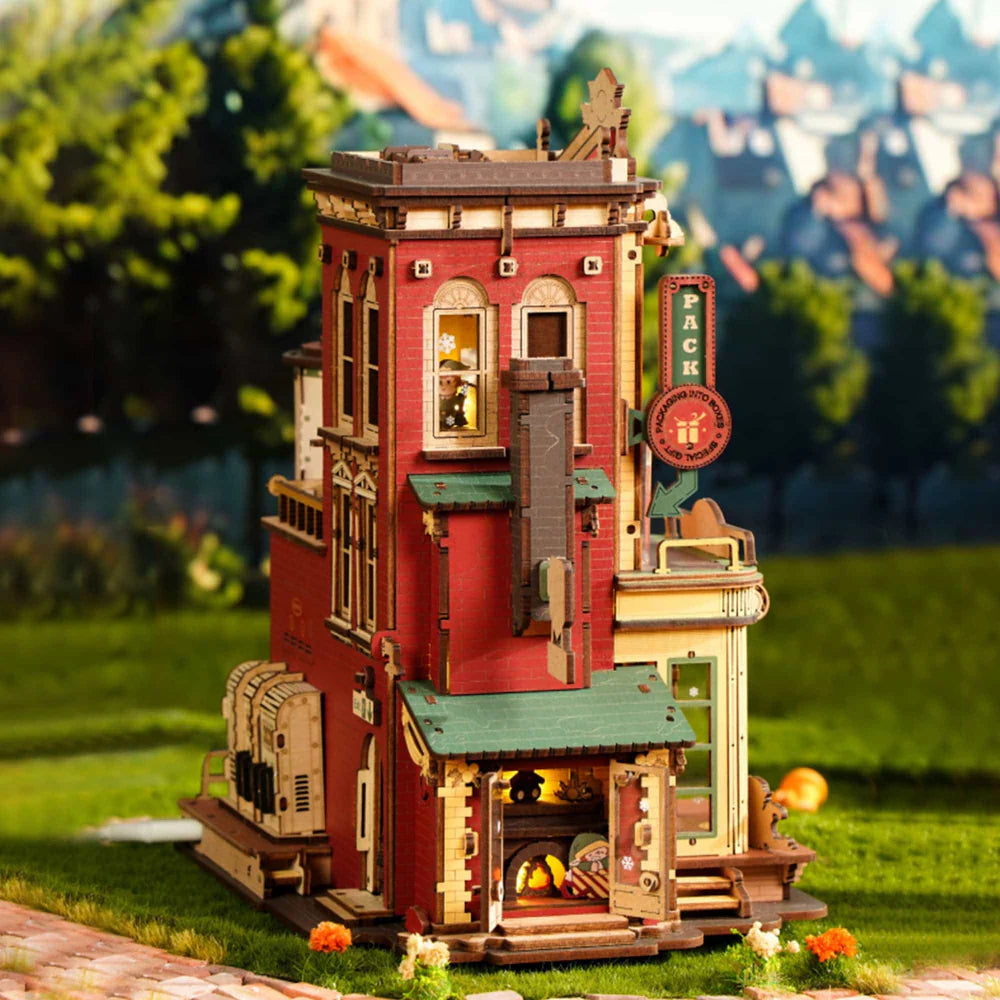 Robotime ROKR Christmas Dream Gift Factory Wooden Music Box EAB01