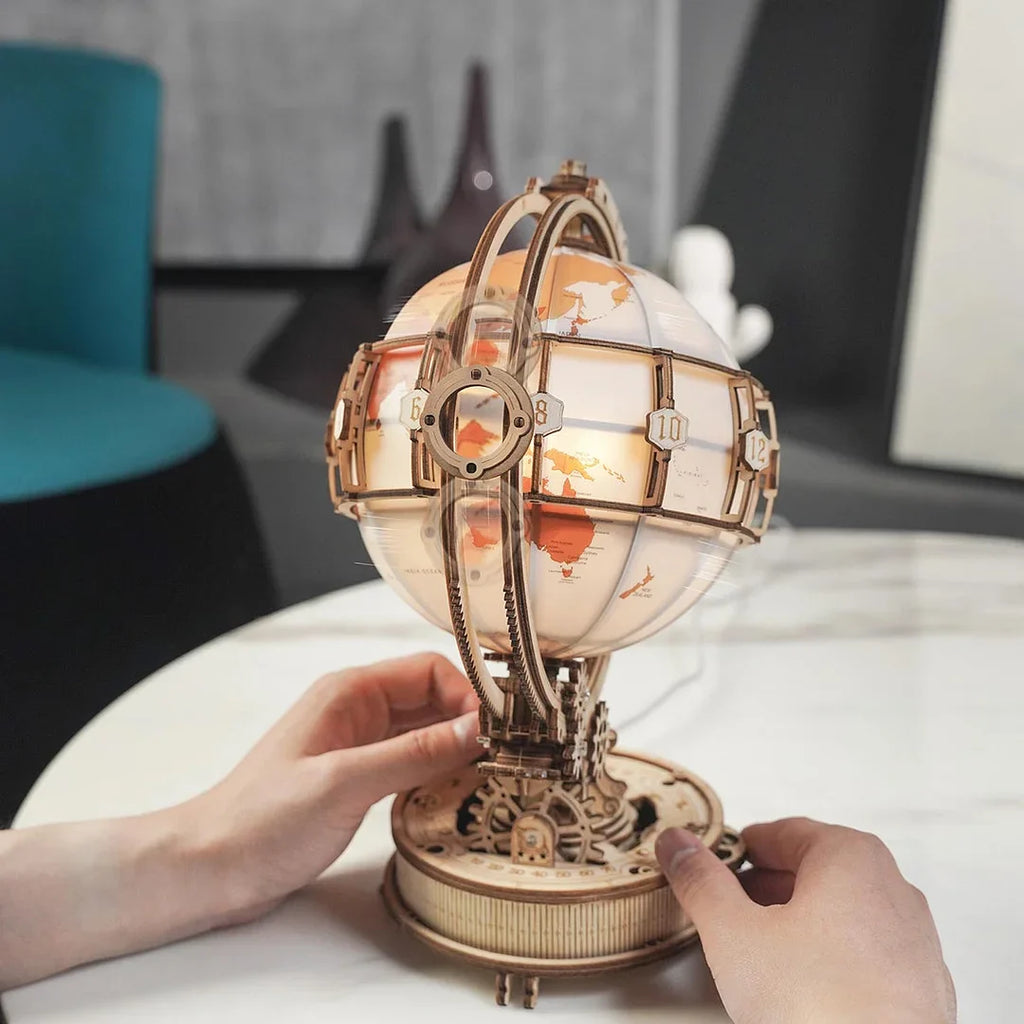 Robotime ROKR 3D Wooden Puzzle Luminous Globe