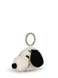 Peanuts Snoopy Keychain Head (ECO) Corduroy Cream 4.5cm