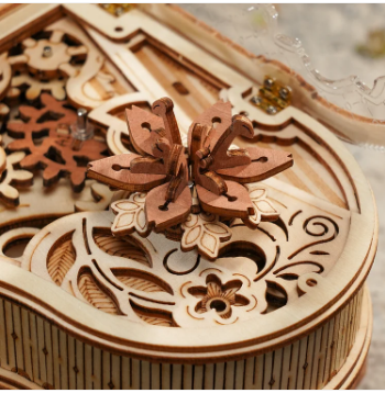 Robotime ROKR 3D Wooden Puzzle  Music Box Magic Piano
