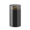 Rogue Glass Triflame Candle Black 15x15x25cm