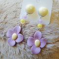 Luninana Earrings - Purple Flower Earrings XJ007