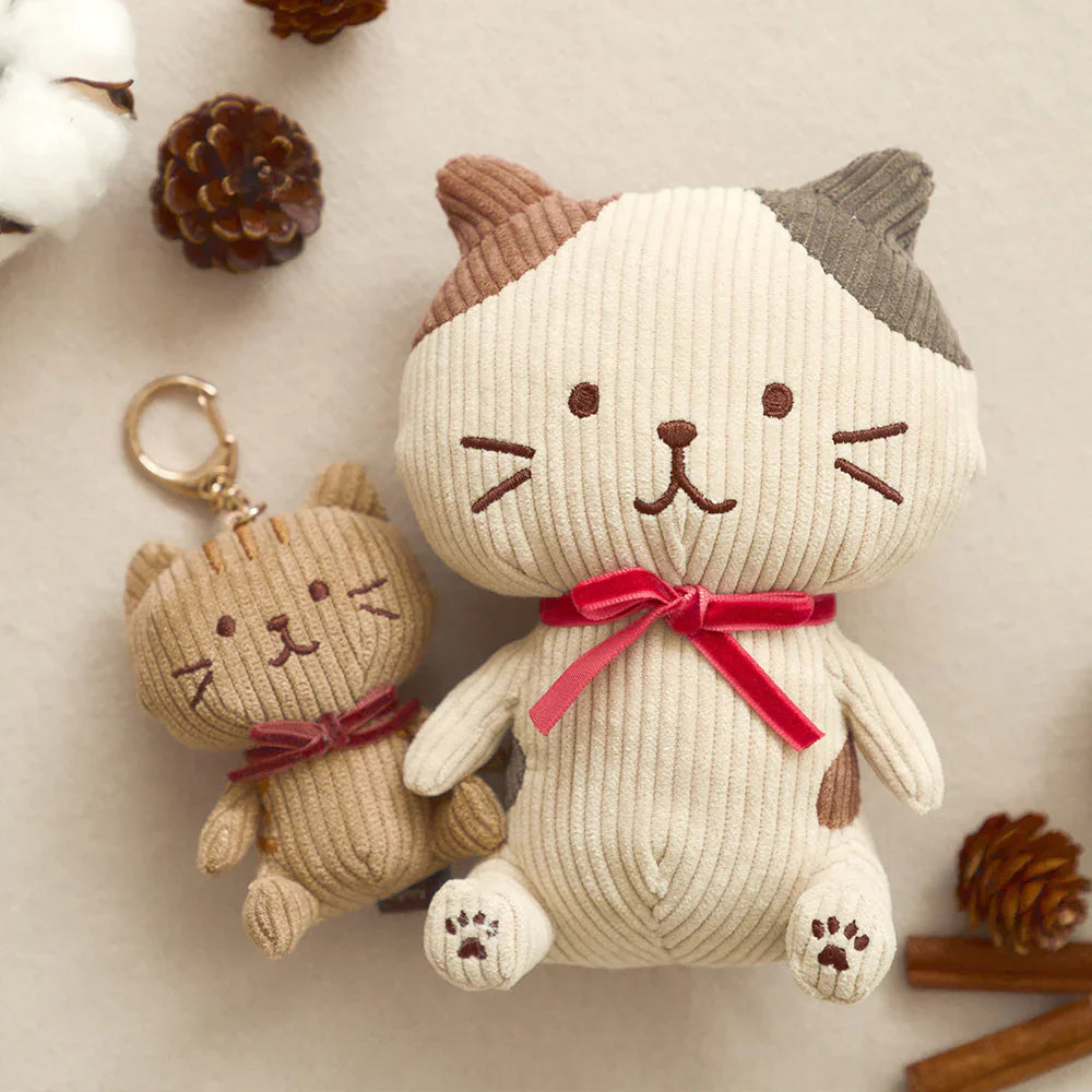 Hapins Corduroy Plush Ginger Cat