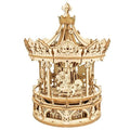 Robotime ROKR 3D Wooden Puzzle  Music Box Romantic Carousel