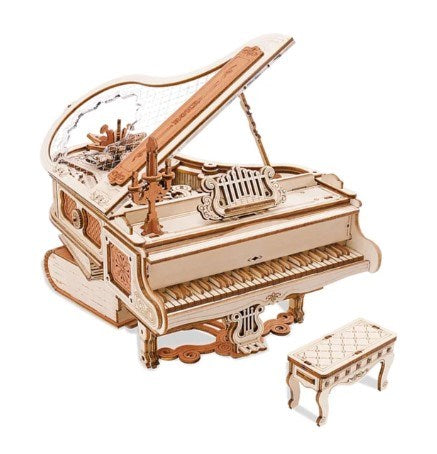 Robotime ROKR 3D Wooden Puzzle  Music Box Magic Piano