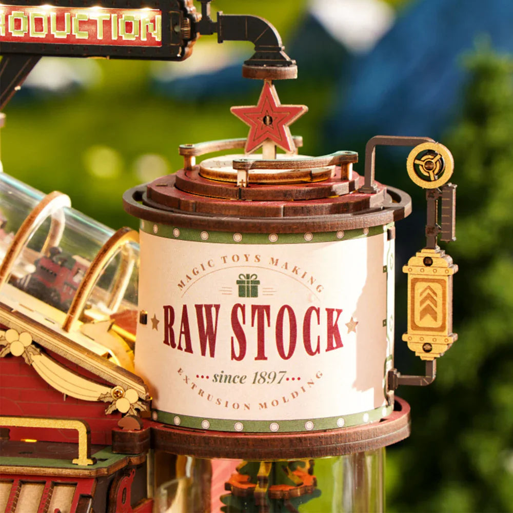 Robotime ROKR Christmas Dream Gift Factory Wooden Music Box EAB01