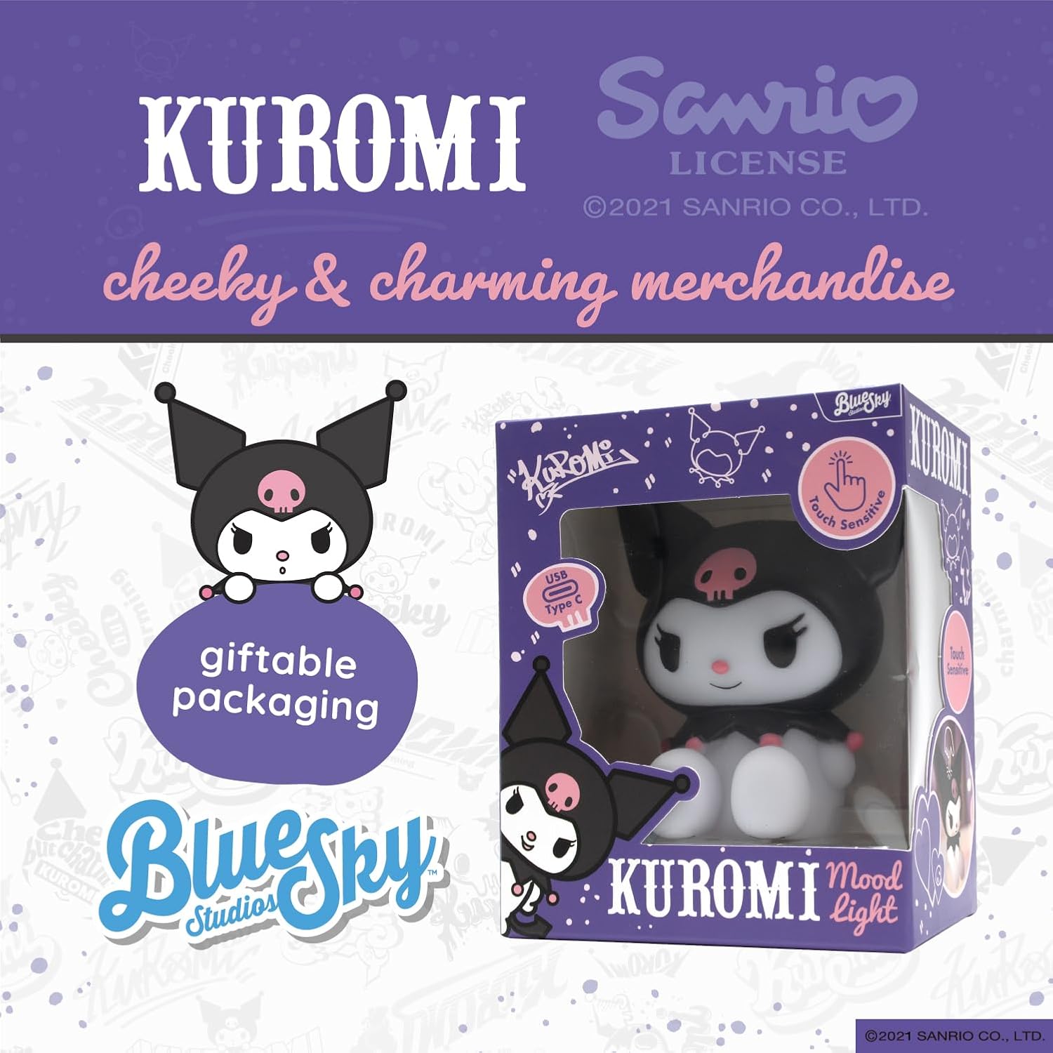 Hello Kitty and Friends Kuromi Mood Light