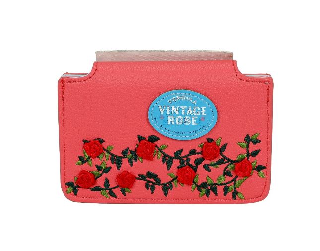 Vendula Vintage Rose Typewriter Accordian Card Wallet