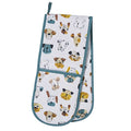 Ulster Weavers Mutley Crew Double Oven Glove White/Grey 88x18x2cm