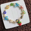 Luninana Bracelet - Strawberry Floral Bracelet LL004