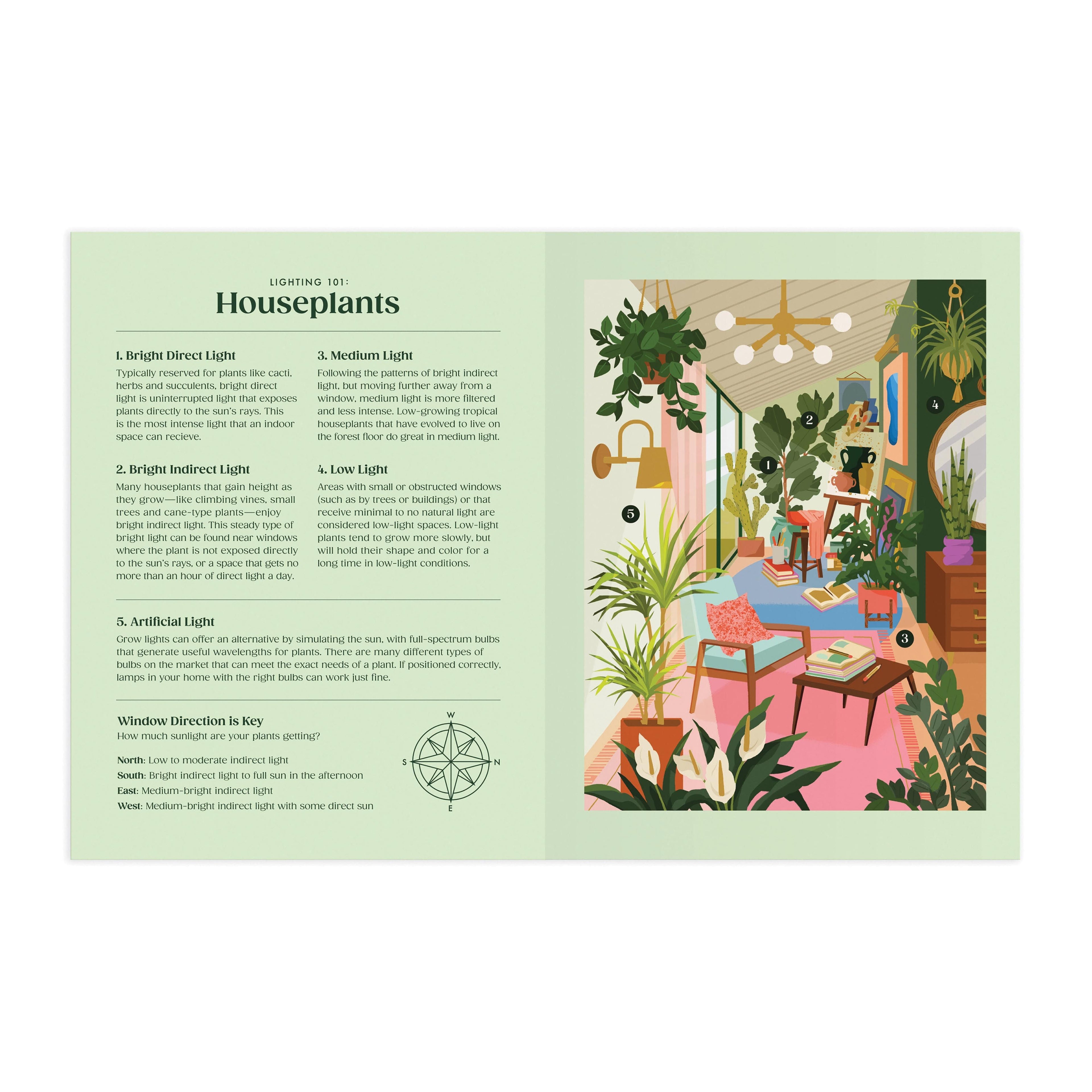 Galison Houseplants Book Puzzle - 500 pcs