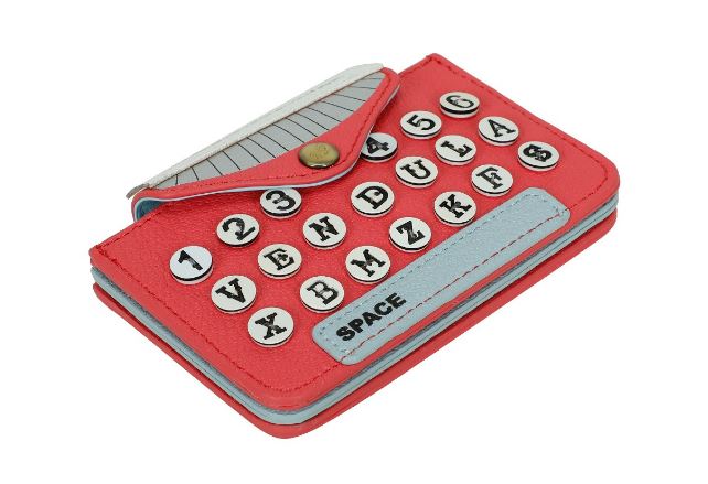 Vendula Vintage Rose Typewriter Accordian Card Wallet