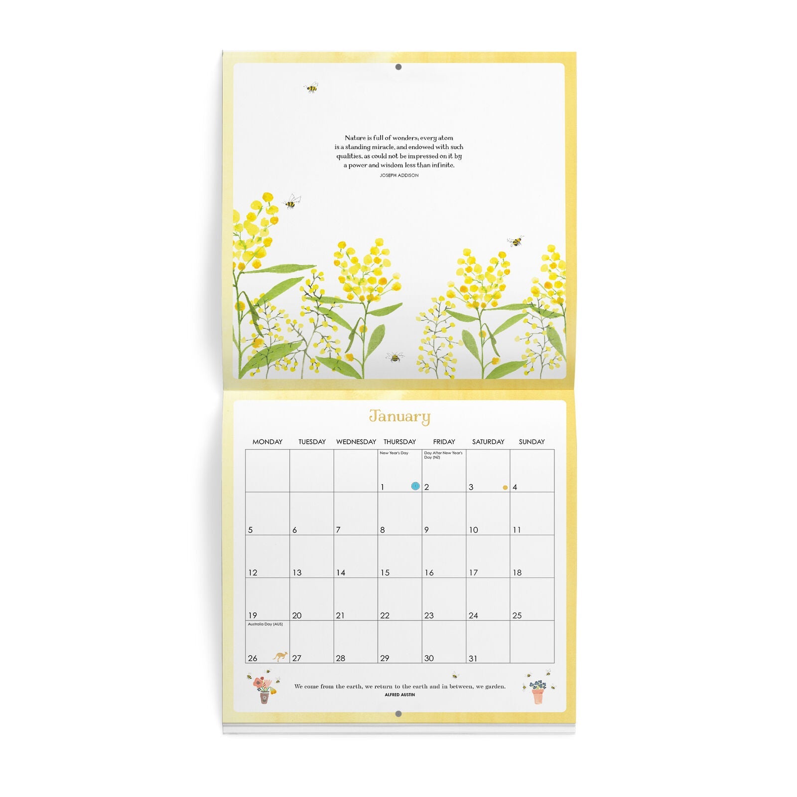 Affirmations - 2026 Bee Wall Calender