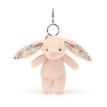 Jellycat Bag Charm Bashful Bunny Blossom Blush 17cm