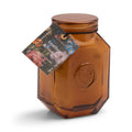 Designworks Botanica 8oz/226g Amber Glass Candle - Leather & Smoke