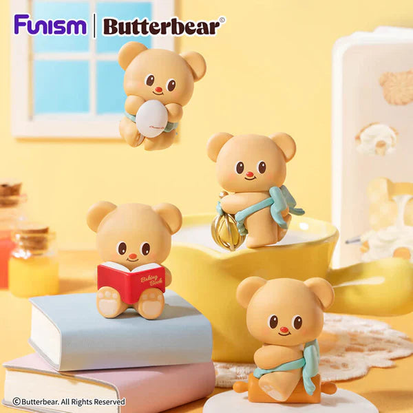 Funism Butterbear Baked with Love Series Cubby Face - Blind Box Figurines
