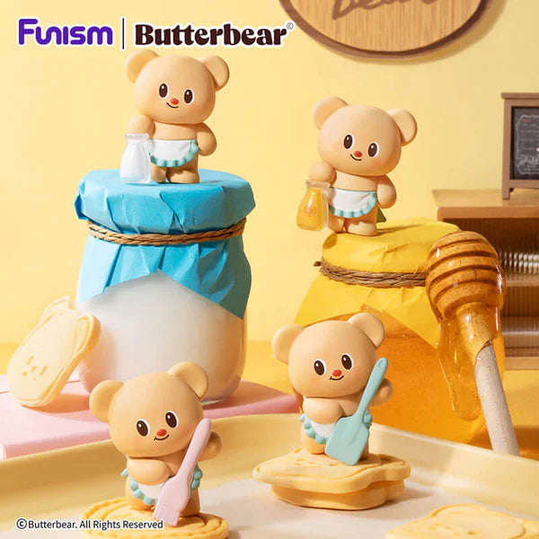 Funism Butterbear Baked with Love Series Cubby Face - Blind Box Figurines