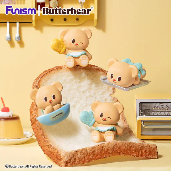 Funism Butterbear Baked with Love Series Cubby Face - Blind Box Figurines