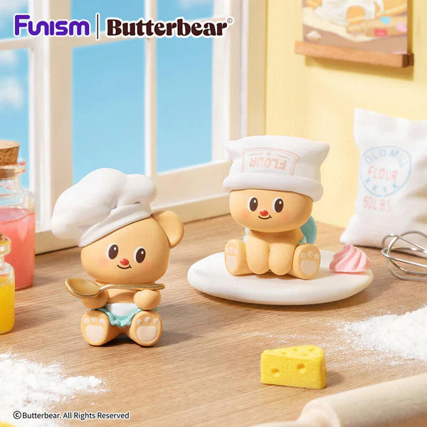 Funism Butterbear Baked with Love Series Cubby Face - Blind Box Figurines