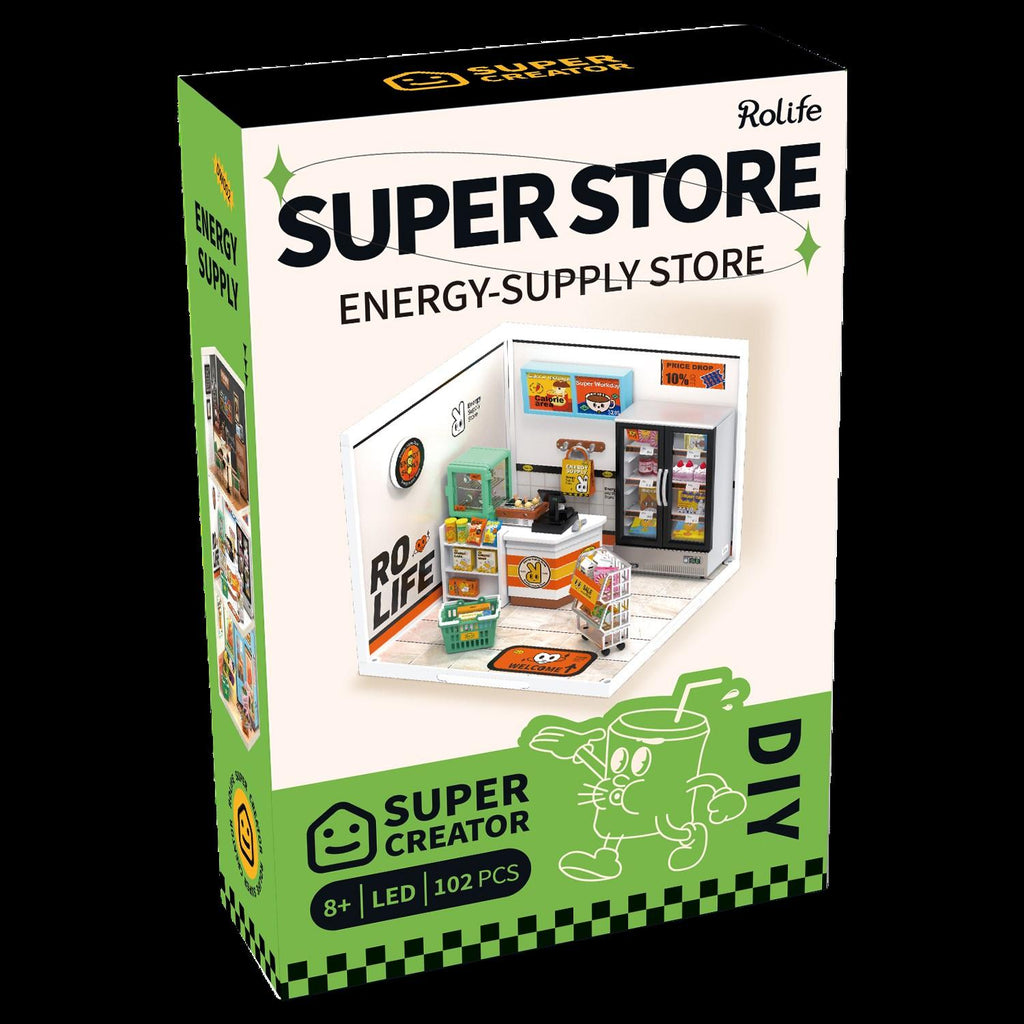 Robotime Rolife DIY Plastic Superstore Energy Supply Store