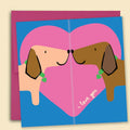 Papernest I Love You Dachshund