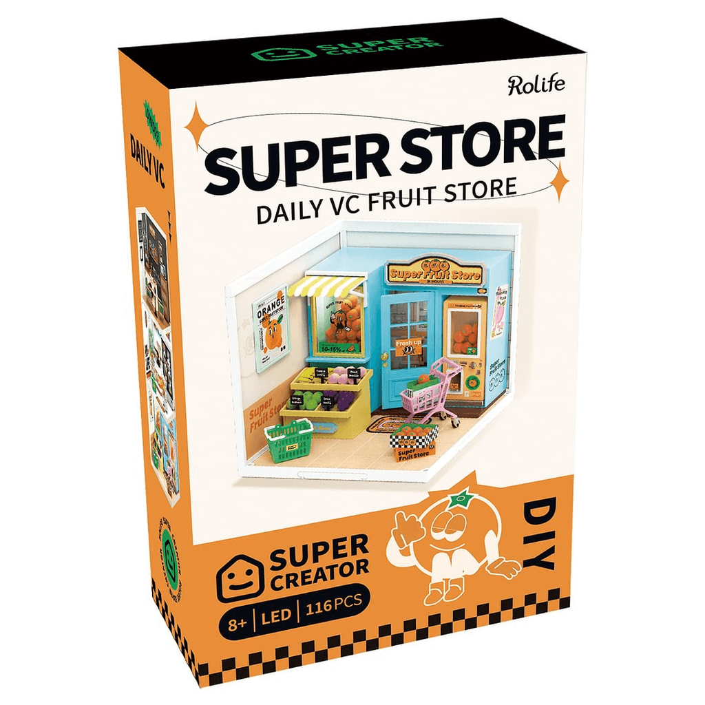 Robotime Rolife DIY Plastic Superstore Daily VC Fruit Store