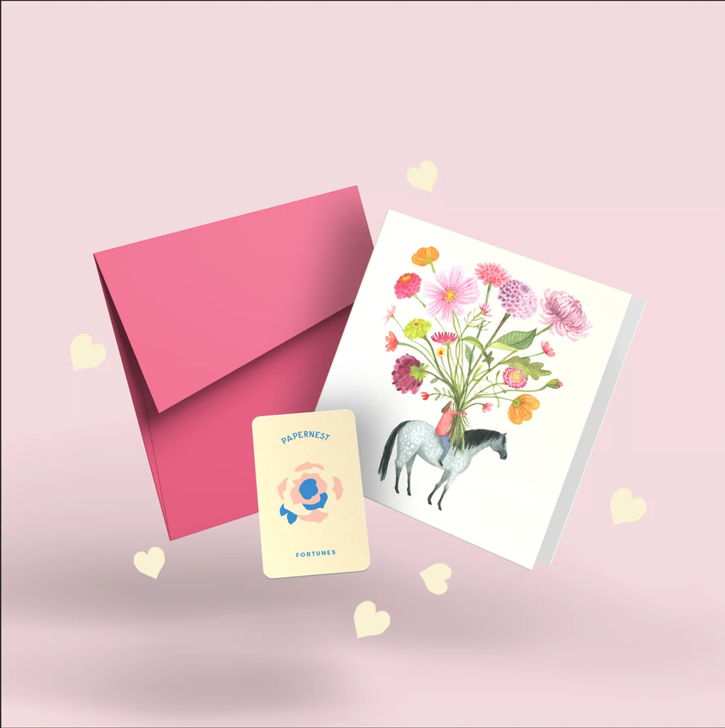 Papernest Flowers On Horseback Card