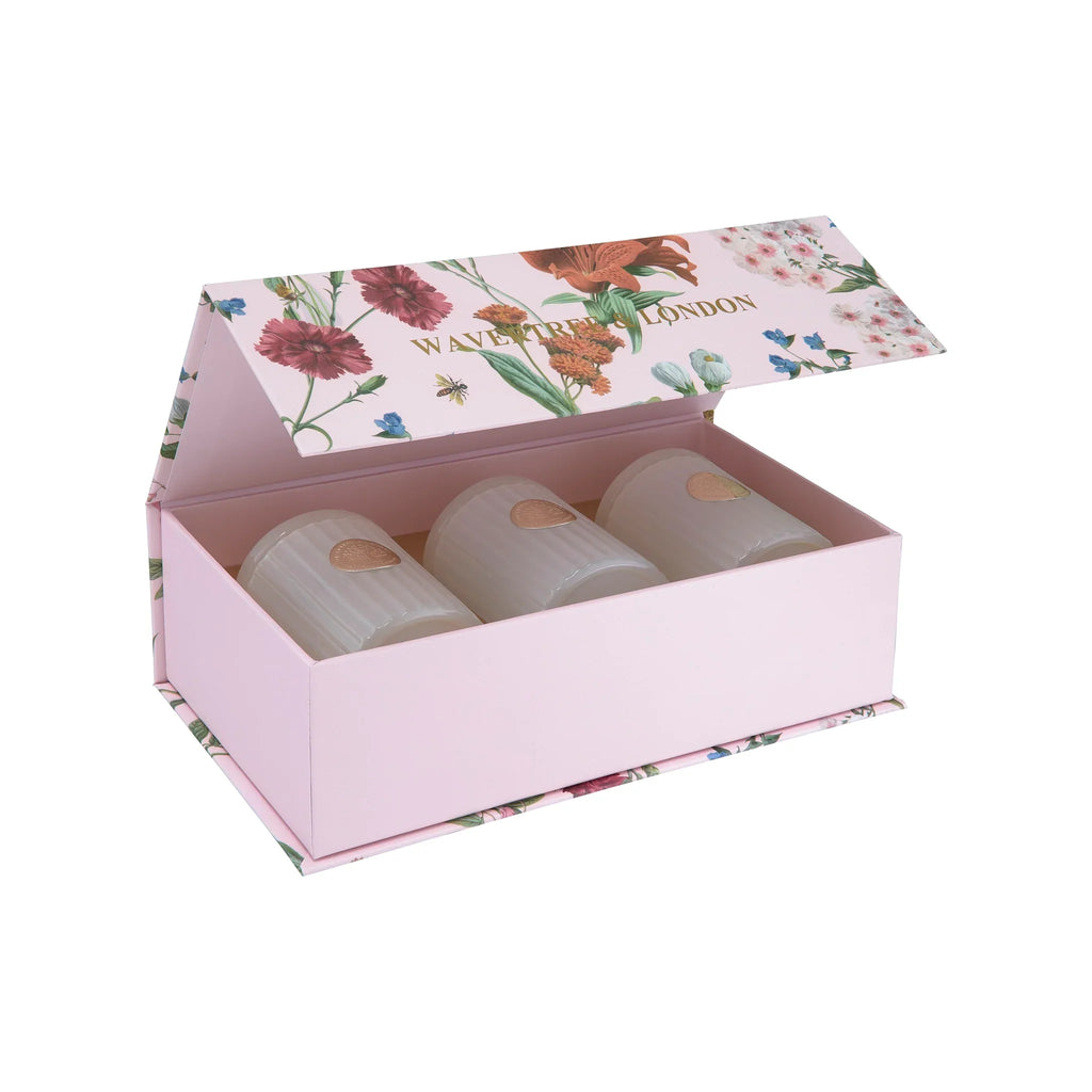 Flower Dance Mini Candle Trio Set