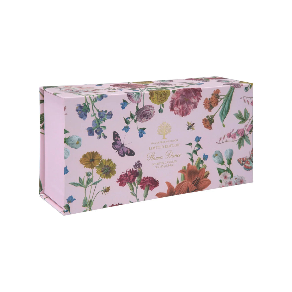 Flower Dance Mini Candle Trio Set