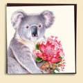 Papernest Big Koala Flowers Card