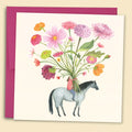 Papernest Flowers On Horseback Card