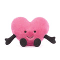 Jellycat Amuseable Hot Pink Heart Little 11cm