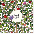 Affirmations - Twigseeds Thank You Card  - Bird in Apple Tree - K223