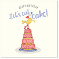 Affirmations - Twigseeds Birthday Card  - Let's eat cake - K264
