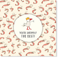 Affirmations - Twigseeds Friendship Card - You're shrimply the best - K275